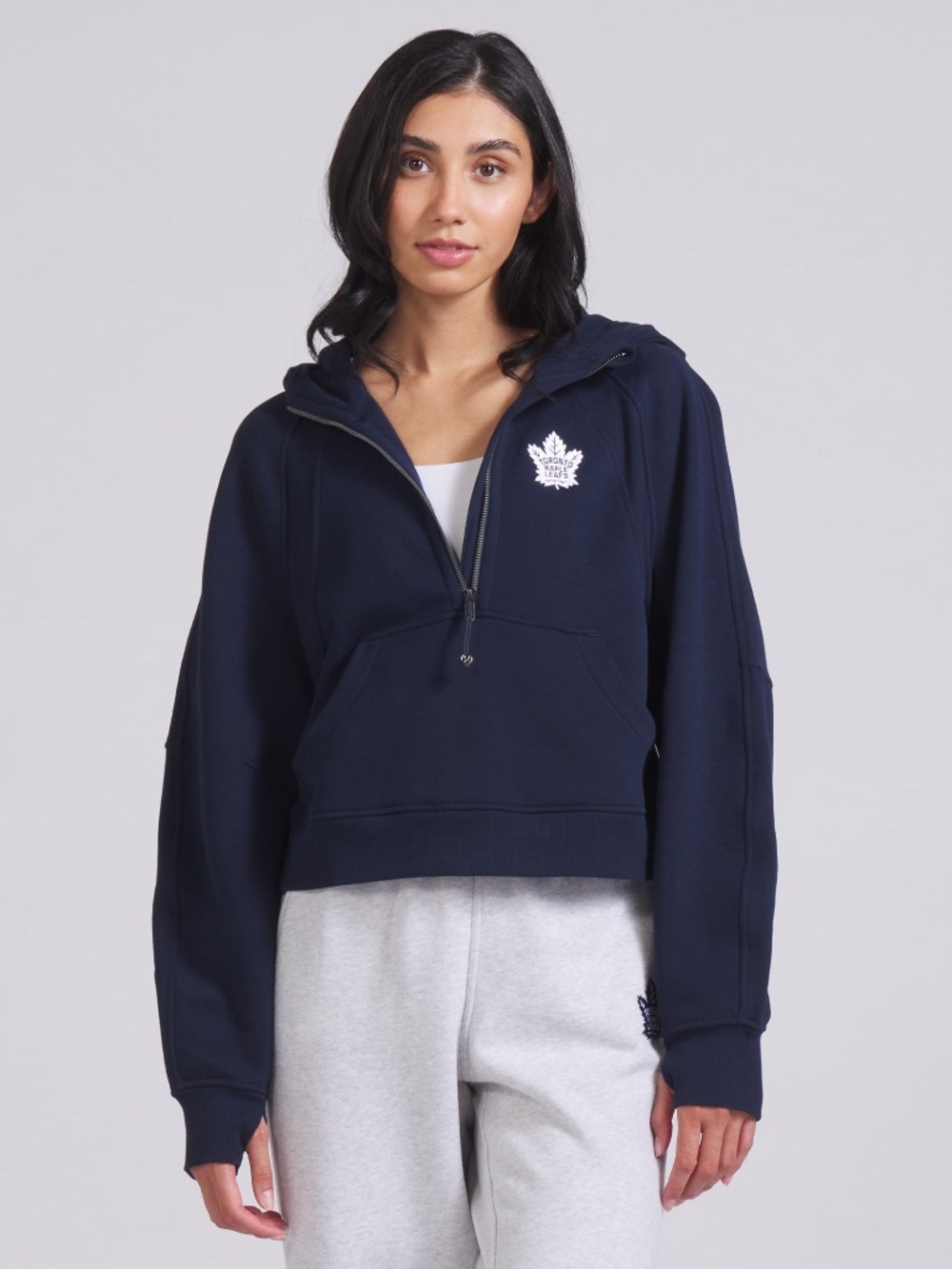 Lululemon Toronto Maple Leafs Scuba Oversized Half-Zip Hoodie